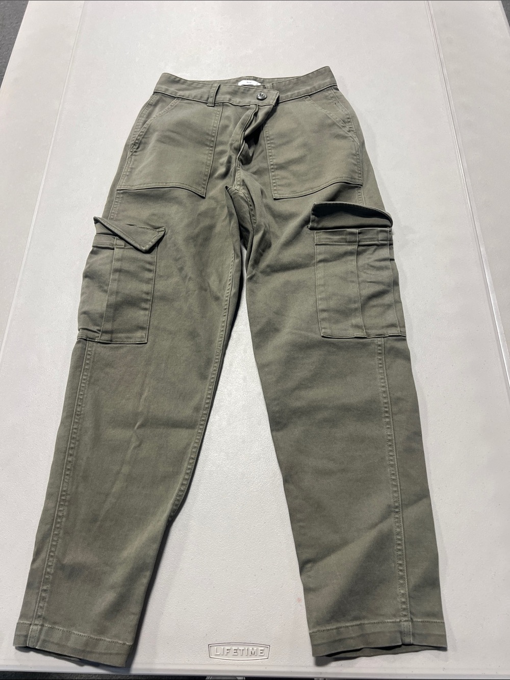 TNA Olive Green Cargo Pants with Utility Pockets